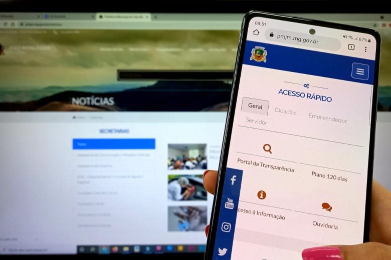 Ficou bacana! Prefeitura de Monlevade lança novo site; confira