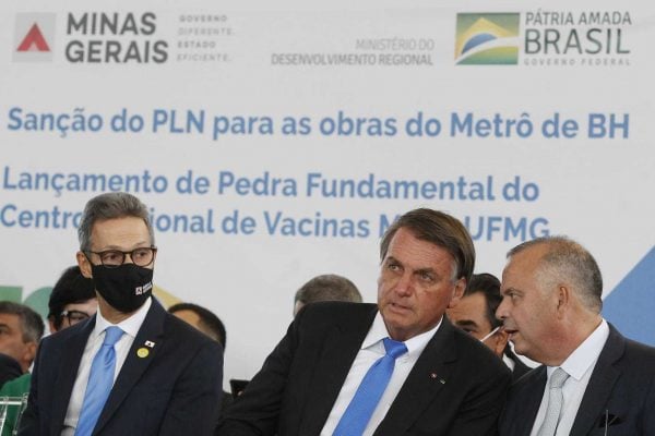 Bolsonaro e Zema na Cidade Administrativa