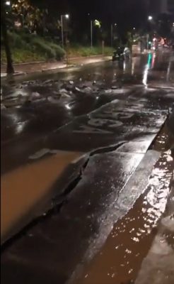 chuva causa estragos em BH