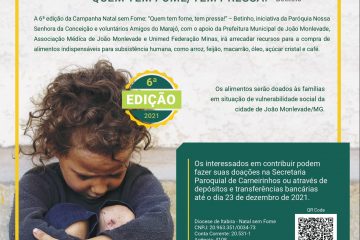 Campanha Natal Sem Fome arrecada recursos para famílias em vulnerabilidade de Monlevade