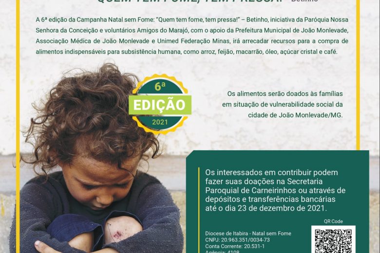 Campanha Natal Sem Fome arrecada recursos para famílias em vulnerabilidade de Monlevade