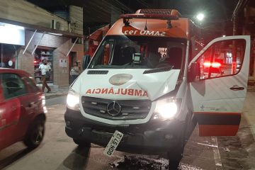 Ambulância do SAMU envolve em acidente no Caminho Novo