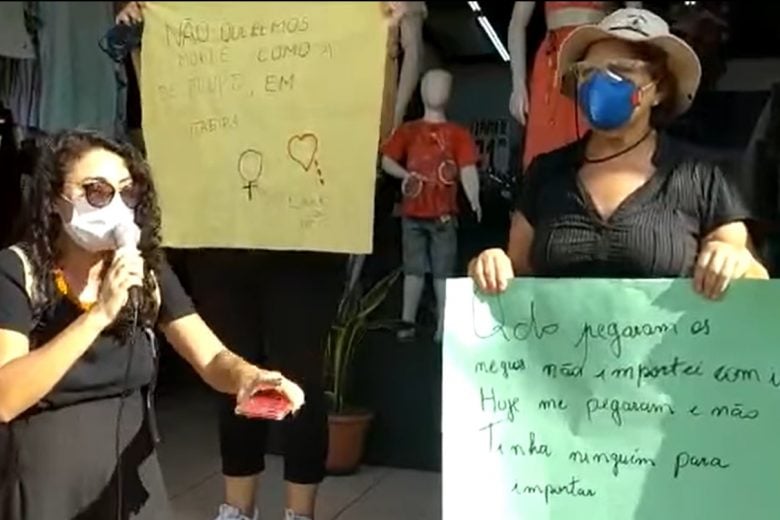 Moradores de Itabira protestam contra violência policial