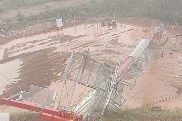 Estruturas de barragens da Vale em Itabirito desabam