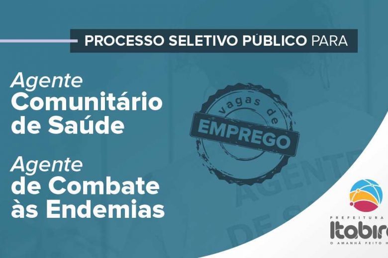 Inscrições do processo seletivo para ACS e ACE terminam nesta sexta-feira