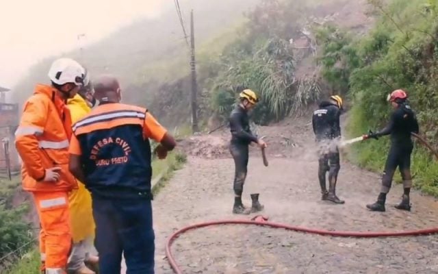 Morador de Ouro Preto morre em deslizamento causado pela chuva