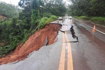 Temporais: confira todos os pontos de interdição nas rodovias mineiras