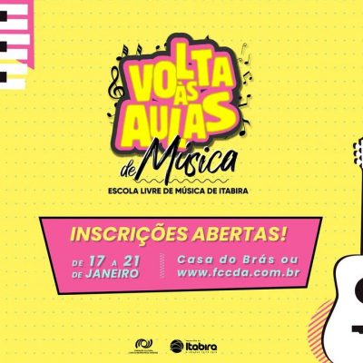 Escola Livre de Música de Itabira está com inscrições abertas