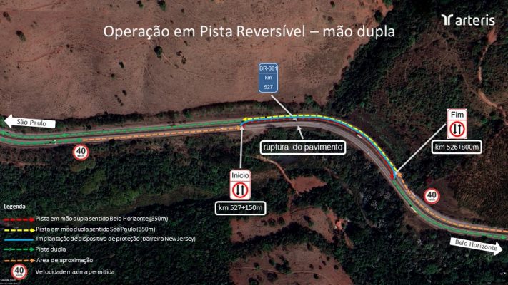 BR-381, em Brumadinho, será interditada neste sábado e na madrugada de domingo