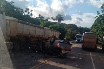 Acidente deixa pelo menos duas vítimas na BR-381, em São Gonçalo