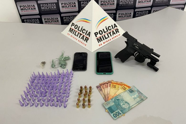 PM apreende arma e drogas durante diligências no Boa Esperança