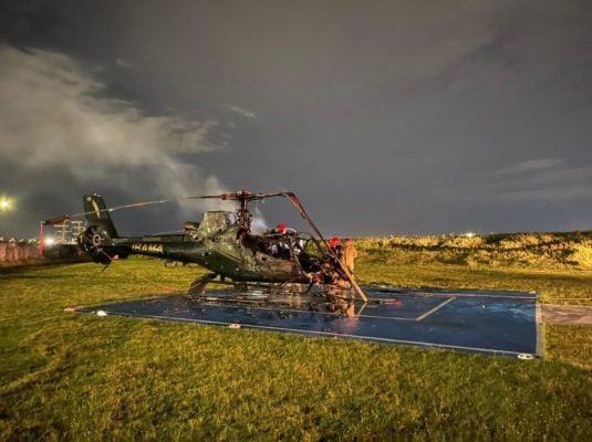 Helicóptero do Ibama é incendiado em aeroclube no Amazonas