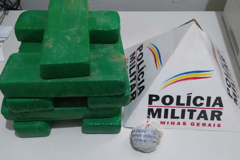 Polícia Militar apreende barras de maconha em Ipatinga