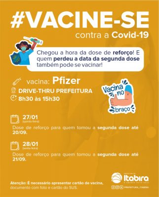 Itabira tem vacinação para crianças e aplicação de reforço; confira o calendário