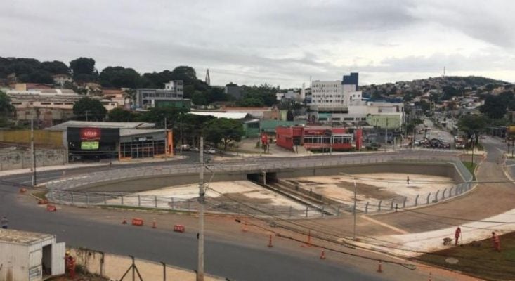 Obra para prevenção de enchentes na Vilarinho