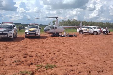 Polícia apreende helicóptero com quase 250kg de cocaína