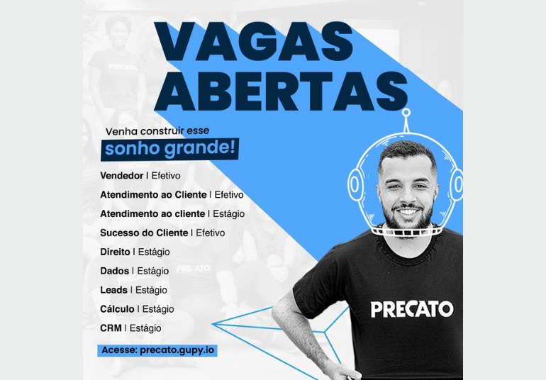 Precato abre mais de 40 vagas de emprego em Itabira