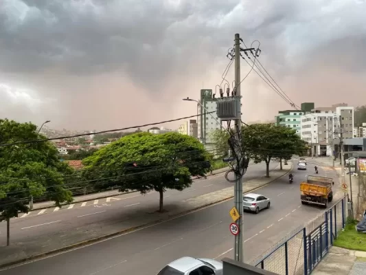 nuvem de poeira