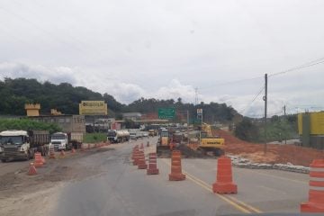 DNIT diz que período de chuvas dificulta realização de obras em trecho da BR-381, em Sabará