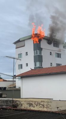 Fogo em apartamento em BH