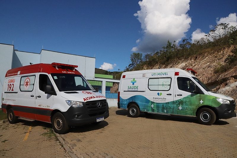 Conceição do Mato Dentro recebe ambulâncias para o Samu e UTI Móvel