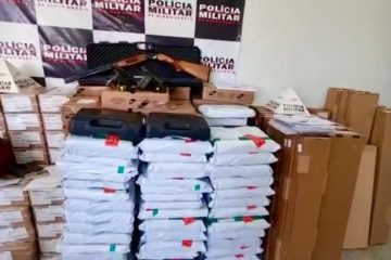 Polícia recupera carga de 164 armas de fogo que foram furtadas na Grande BH