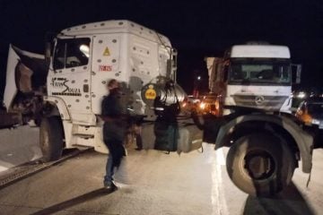 BR-381: acidente causa congestionamento de 3km em Bom Jesus do Amparo