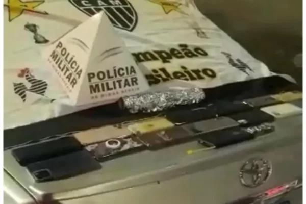 Coquetel molotov apreendido e celulares recuperados durante clássico