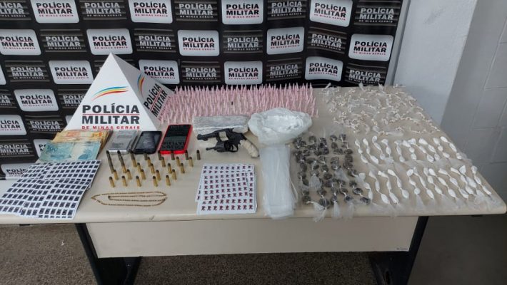 Polícia prende suspeito e apreende grande quantidade de drogas em Monlevade