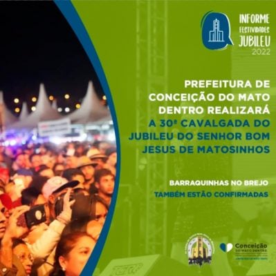 Cavalgada do Jubileu voltará a acontecer em Conceição do Mato Dentro