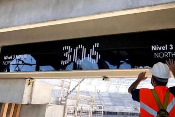 Atlético inicia testes para implantar identidade visual na Arena MRV