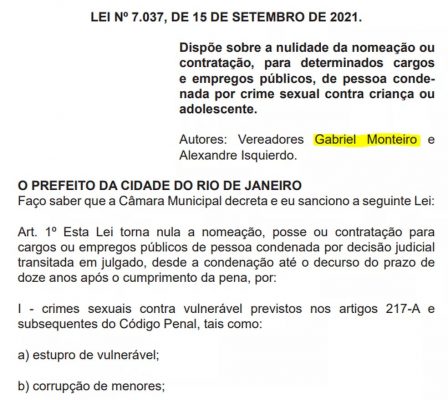 Vereador Gabriel Monteiro é denunciado por gravar sexo com adolescente