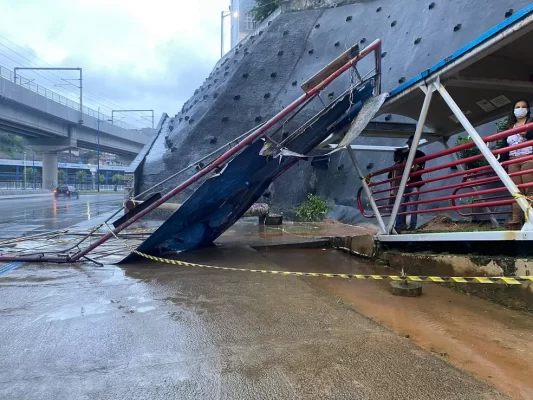 Temporal em Salvador: sirenes de evacuação e transtornos