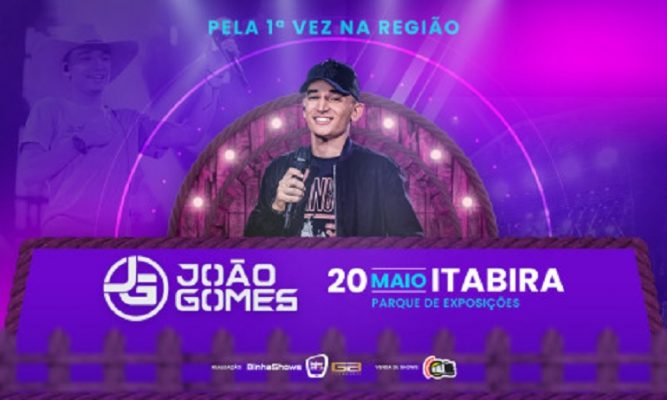 João Gomes: saiba tudo sobre o show do artista em Itabira!