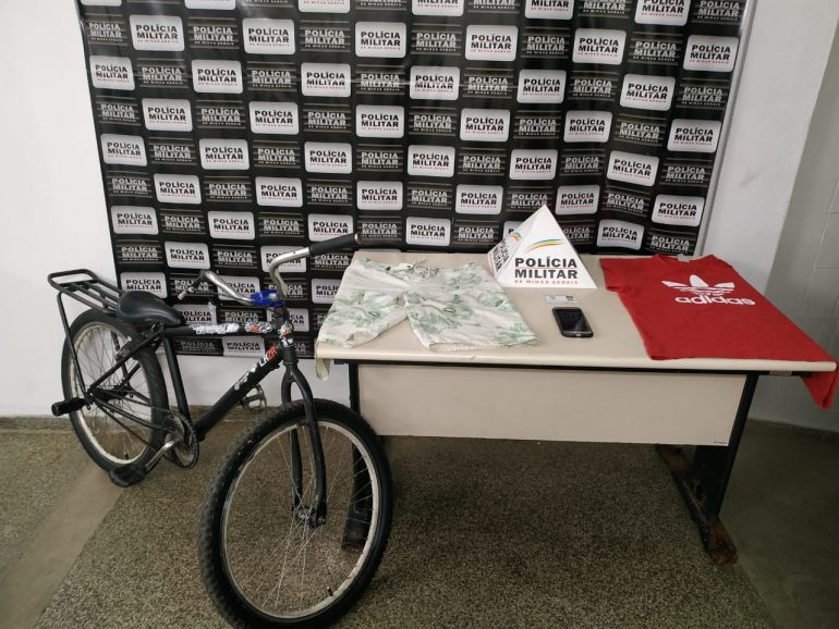 Jovem rouba celular, foge de bicicleta e é preso na avenida Castelo Branco