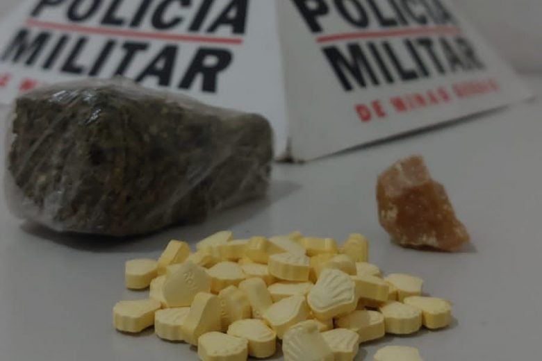 PM apreende ecstasy, maconha e crack em Itabira