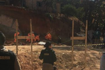 Desabamento de barranco mata trabalhador em Betim