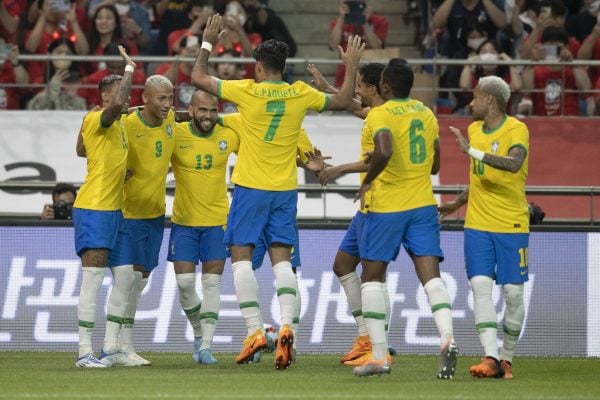 Brasil vence Coreia do Sul por 5 a 1