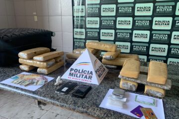 Suspeitos de tráfico são presos com cerca de 25 kg de maconha