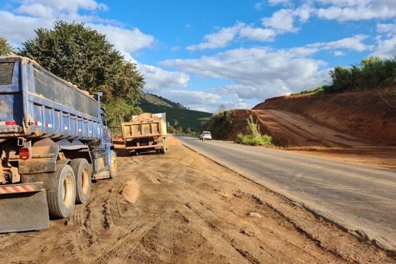 Obras de recuperação e aumento da capacidade da MG-167 avançam no Sul de Minas