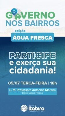 Prefeitura de Itabira retoma programa Governo nos Bairros na terça-feira