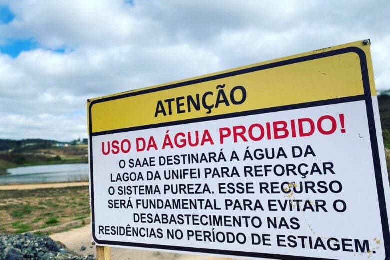 Para enfrentar o período de estiagem, Saae restringe uso de água da lagoa do Distrito Industrial