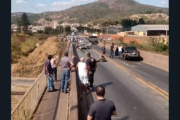 BR-381: acidente com oito veículos causa 10 km de engarrafamento; VÍDEO