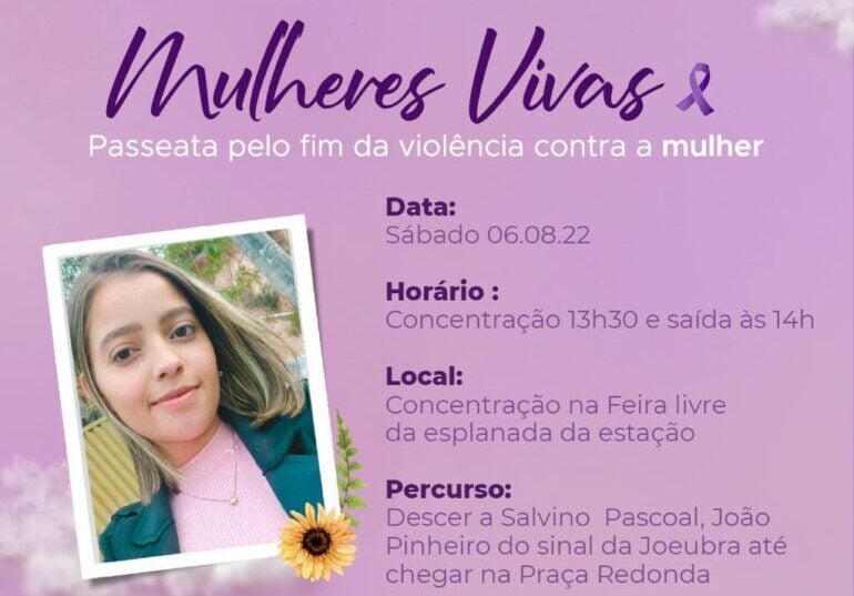 Passeata pelo fim da violência contra mulher mobiliza Itabira neste sábado