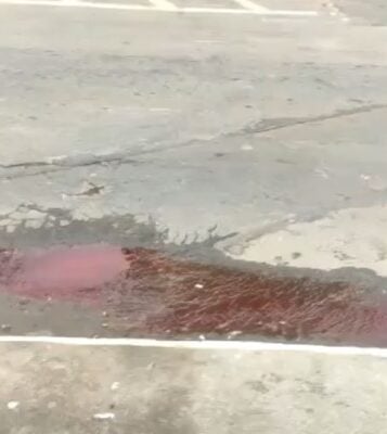 Funerária diz que não é sangue que escorreu na rua em Monlevade; veja o vídeo