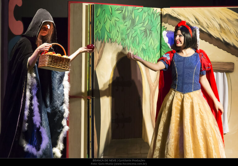 Diversão em Cena apresenta o espetáculo “Branca de Neve” em Bela Vista de Minas
