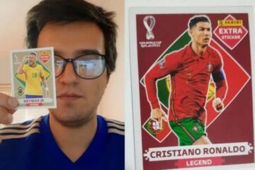 Mineiro vende figurinha rara de Neymar para Felipe Neto e tira cromo de CR7