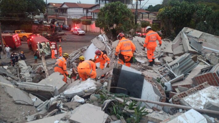 prédio desabou em Belo Horizonte