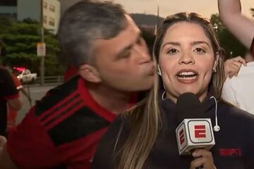 Torcedor que beijou repórter sem consentimento é denunciado pelo MPRJ