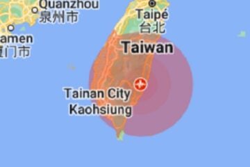 Terremoto em Taiwan: tremor de 6,9 graus deixa um morto e 79 feridos